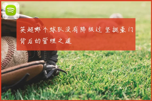 英超哪个球队没有降级过 坚挺豪门背后的管理之道